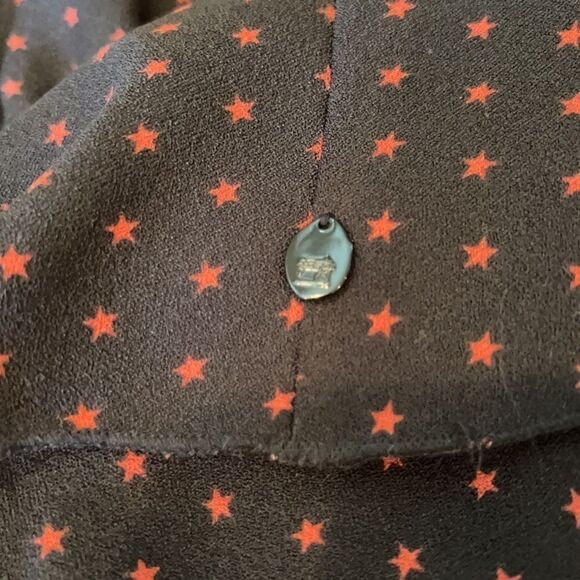 Scotch & Soda black star print ruffled mini dress - Picture 13 of 15